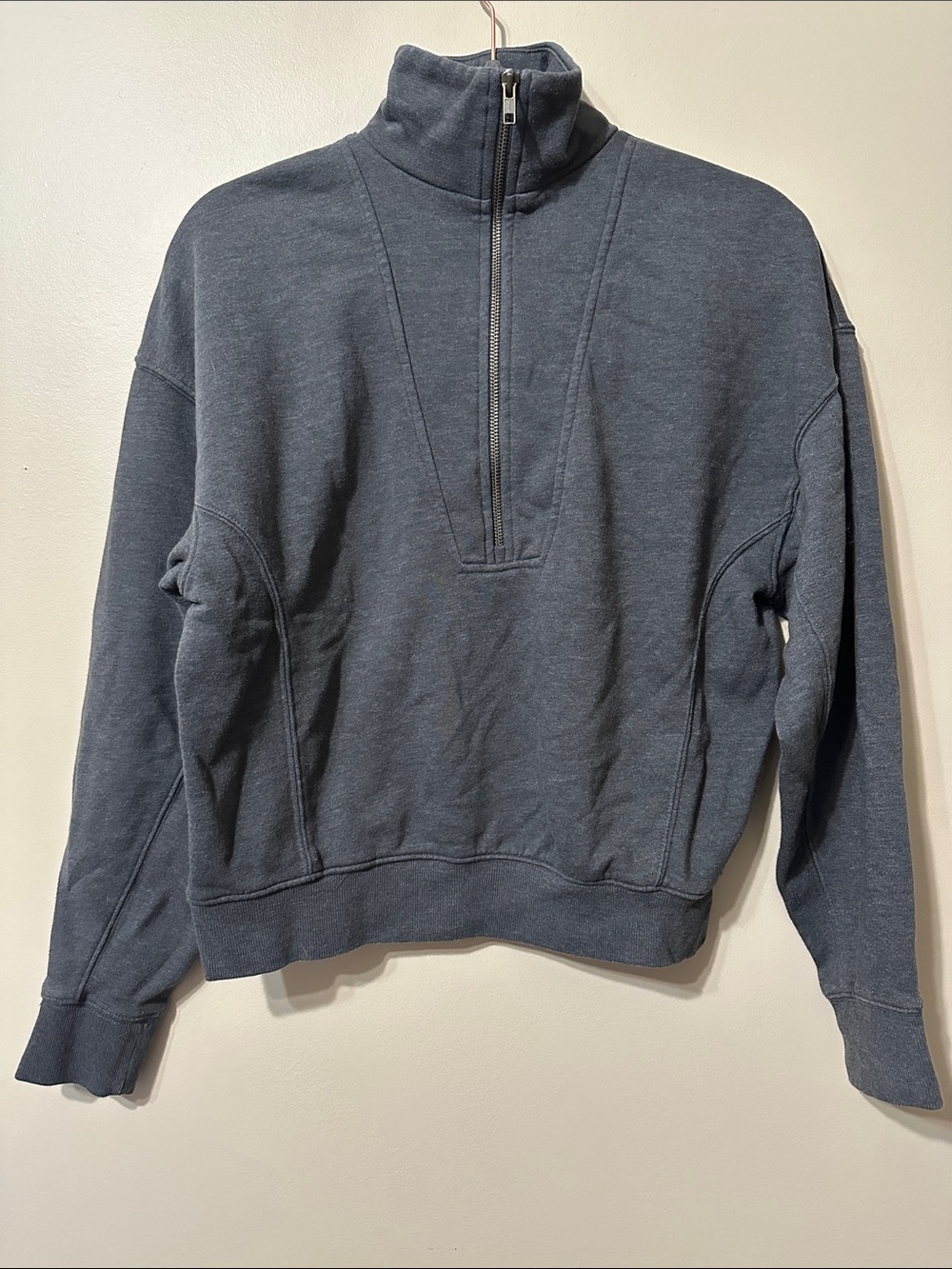 Universal Thread Relaxed Half-Zip Pullover - Charcoal